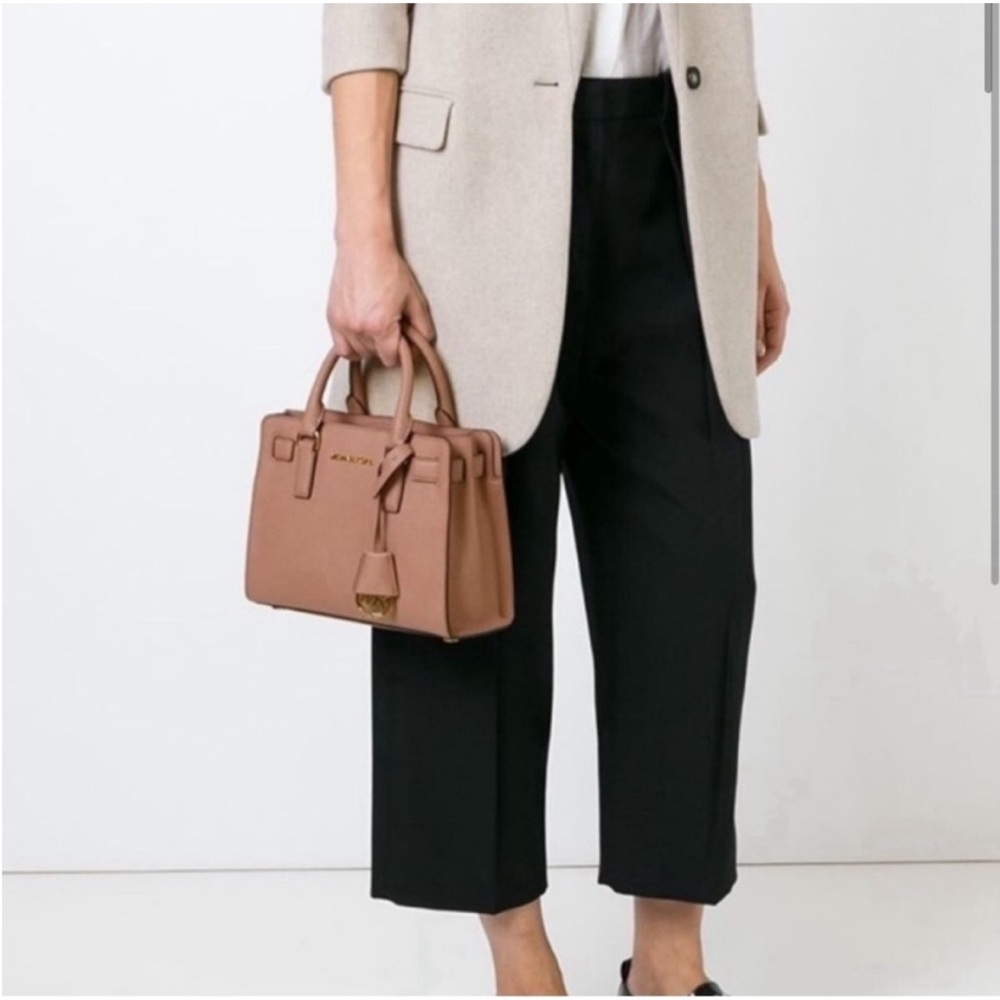 MICHAEL KORS Pink Saffiano Leather Satchel